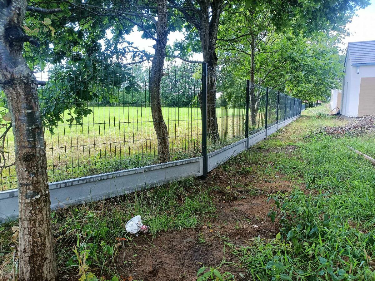 Ogrodzenie panelowe Lębork 45 stopni